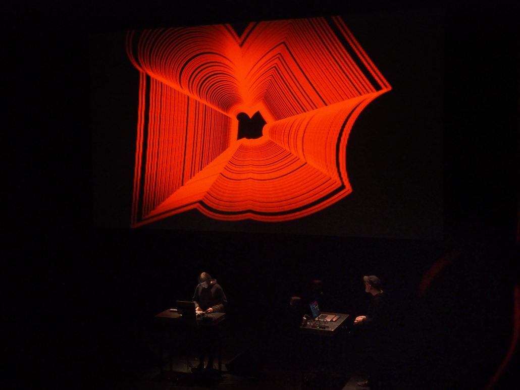 Guffond at CTM festival Berlin, 2020, visuals by Ilan Katin, photo Udo Siegfriedt
