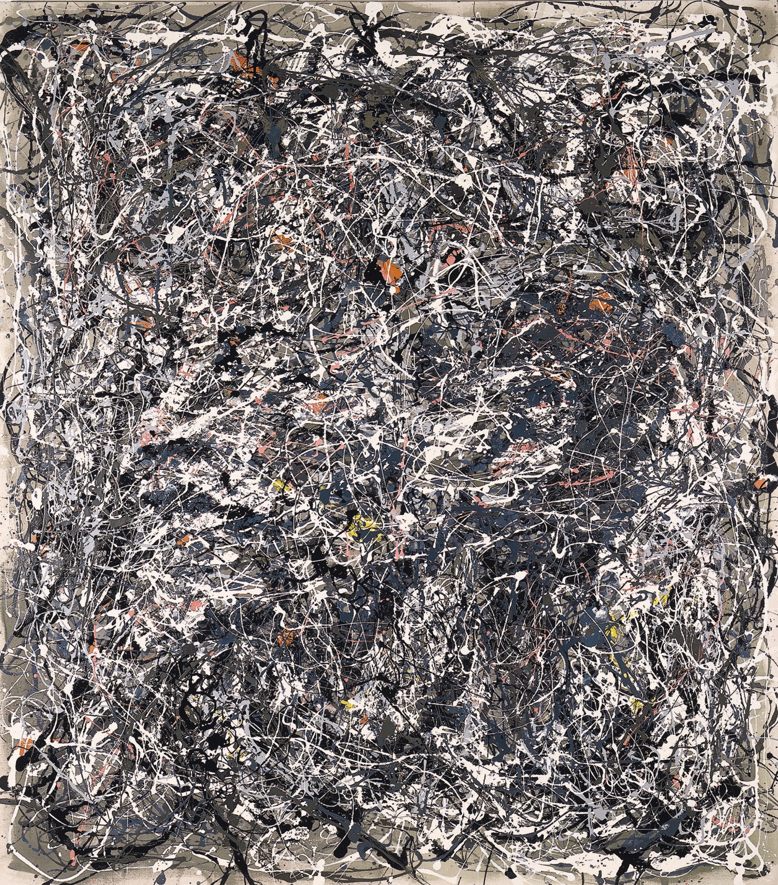 Art & Language, Portrait of V.I. Lenin in the Style of Jackson Pollock V, 1980, olie en enamel op doek, 239x210cm, privécollectie, België. – Courtesy Lisson Gallery, © Art & Language