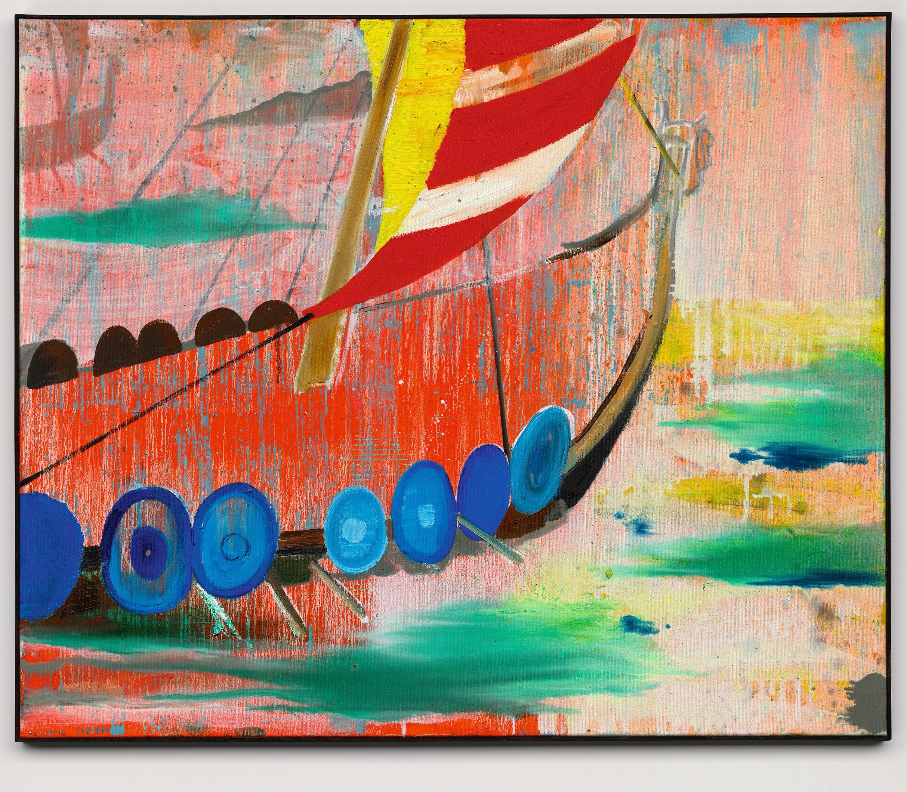 Flexboj & L.A., Walhalla (Valhöll),  2021, olie op doek, 100x120cm