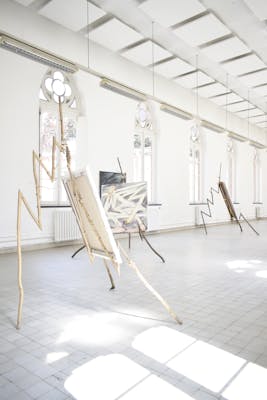 Jonas Dehnen, installatie zicht, graduation show, KASK Gent, 2019