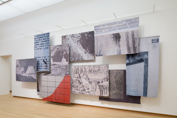 Kristina Benjocki, Study of Focus, 2014, installatiezicht in In the Presence of Absence. Voorstellen voor de museumcollectie, foto Peter Tijhuis