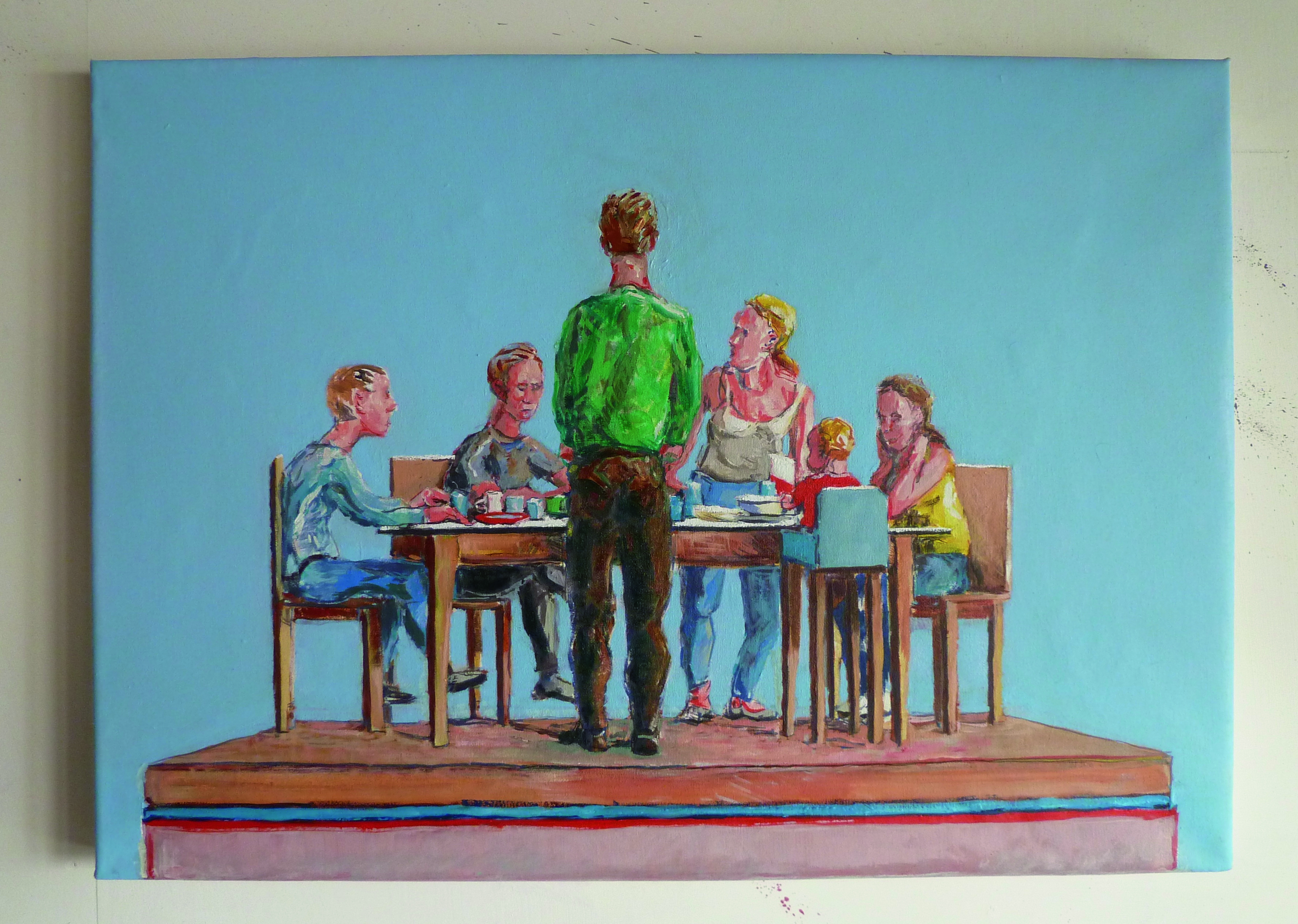 Yannick Ganseman, Family II , 2015, oil on canvas, 70 x 50 cm, © Yannick Ganseman