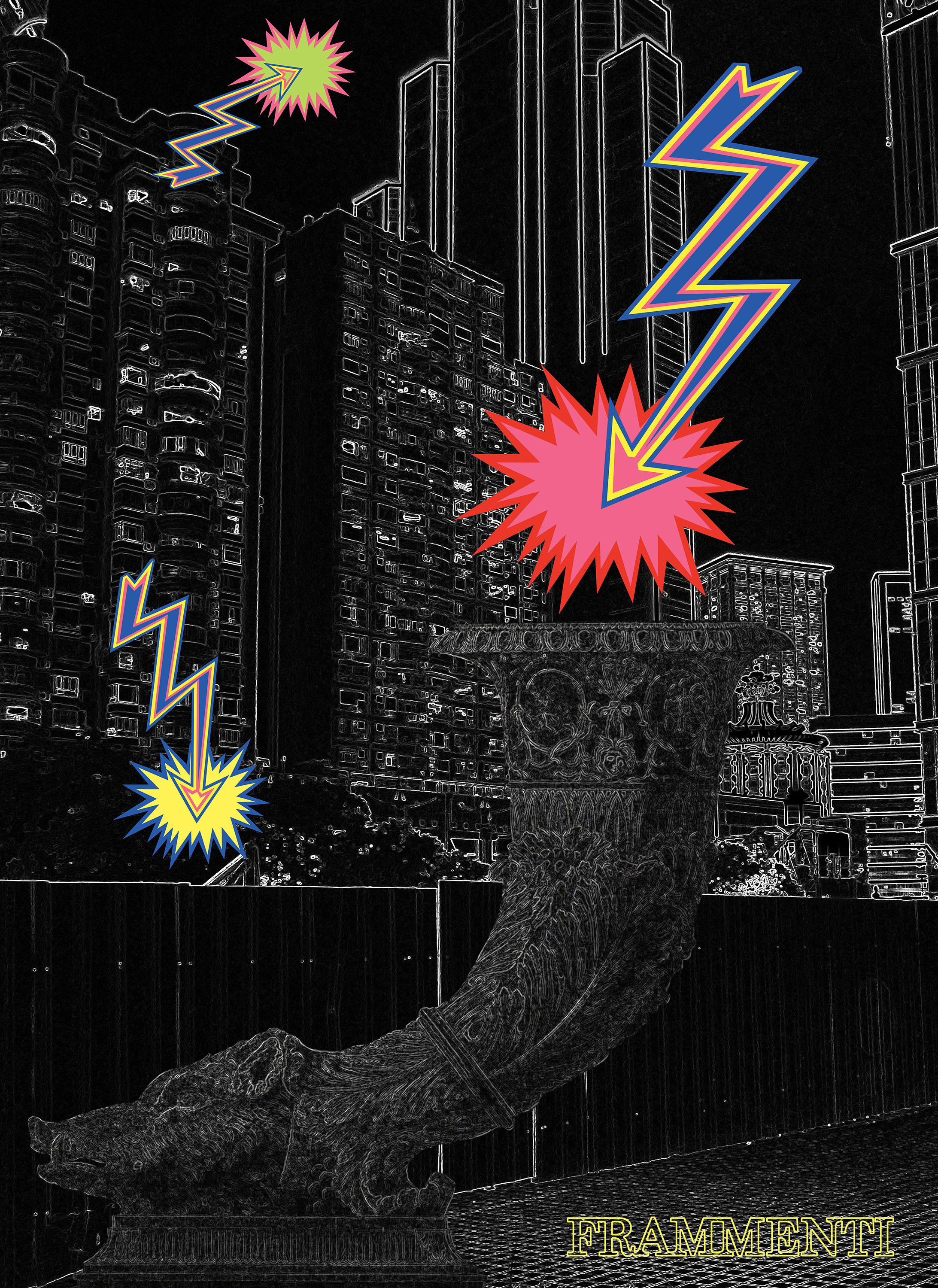 Benoît+Bo, Frammenti , 2020, digitaal beeld, 80 x 60 cm.