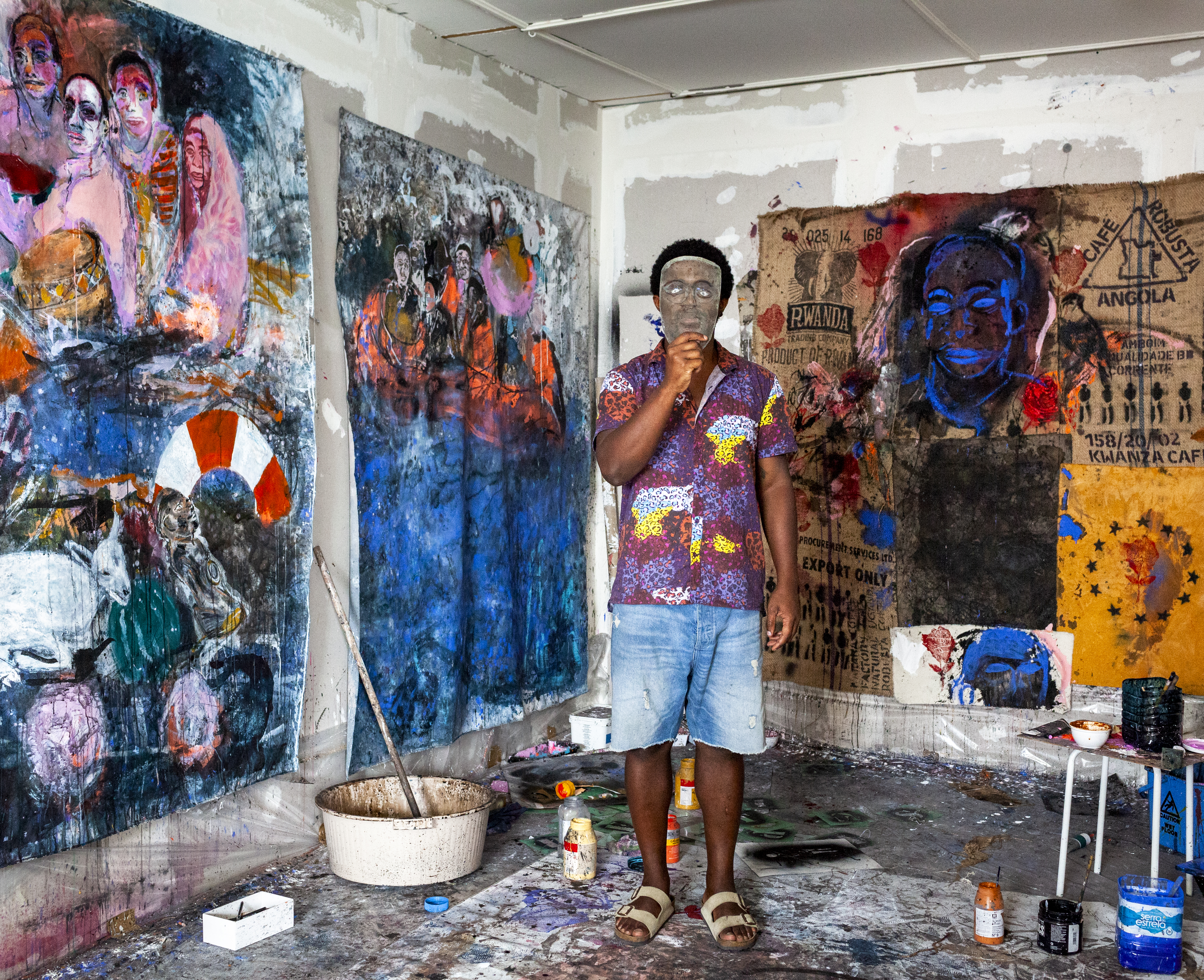 Pauliana Valente Pimentel,  Afro Descendentes  (reeks), 2020, inkjet afdruk op FineArt papier, 60 x 60 cm, © Pauliana Valente Pimentel