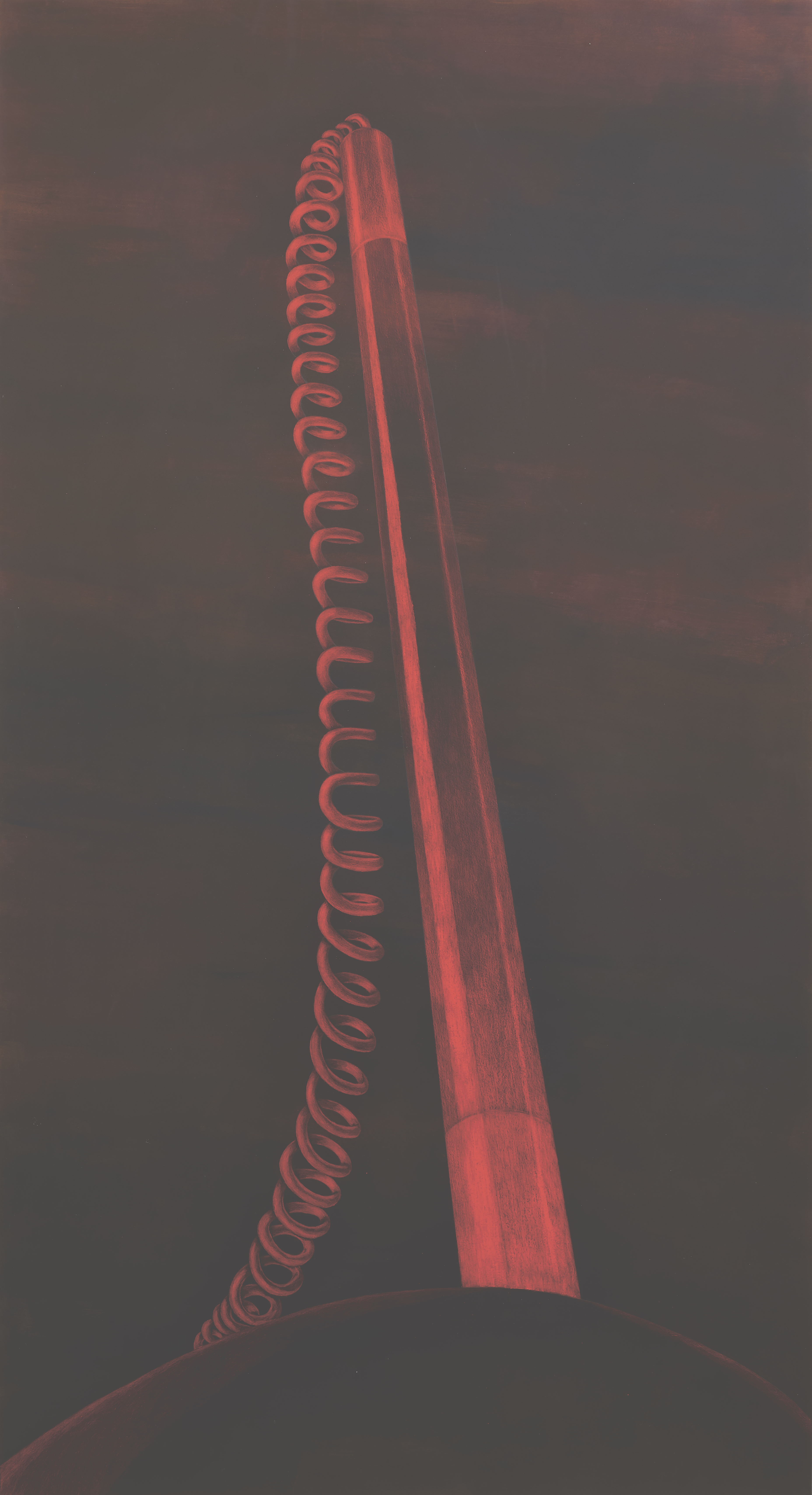 Aleksandra, Schneider Pen , 205 x 111cm, oil pastel and acrylic on paper, 2019