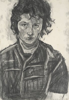 Allie Eagle, Self Portrait, Grafiet op papier, Collectie van Christchurch Art Gallery Te Puna o Waiwhetū, gekocht 2012