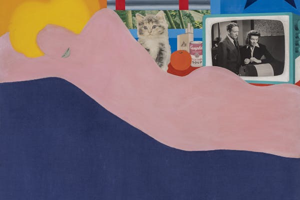Tom Wesselmann, Great American Nude # 45 , 1963, acrylverf en collage op paneel, 121 x 122 cm, 2019 bruikleen Collectie Vlaamse Gemeenschap (verworven uit Collectie Matthys-Colle), foto Vincent Everarts