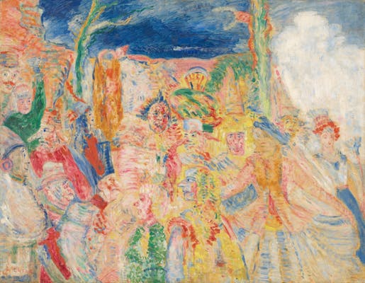 James Ensor, Carnaval de Binche , 1924, olieverf op doek, bruikleen Rubey