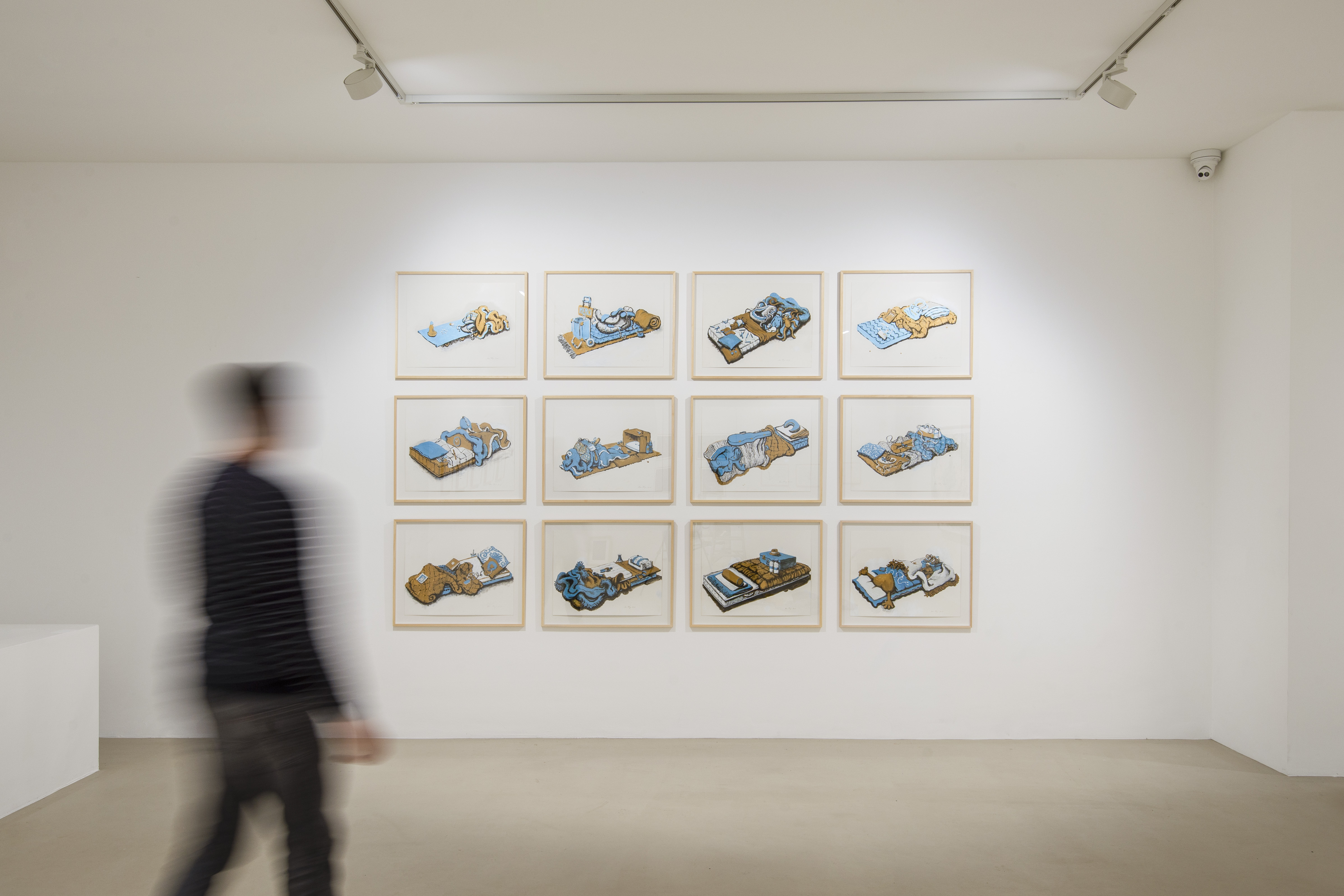 Koen Theys, ‘Diasporalia’, varnish paint on paper, 2018. Courtesy Keteleer Gallery