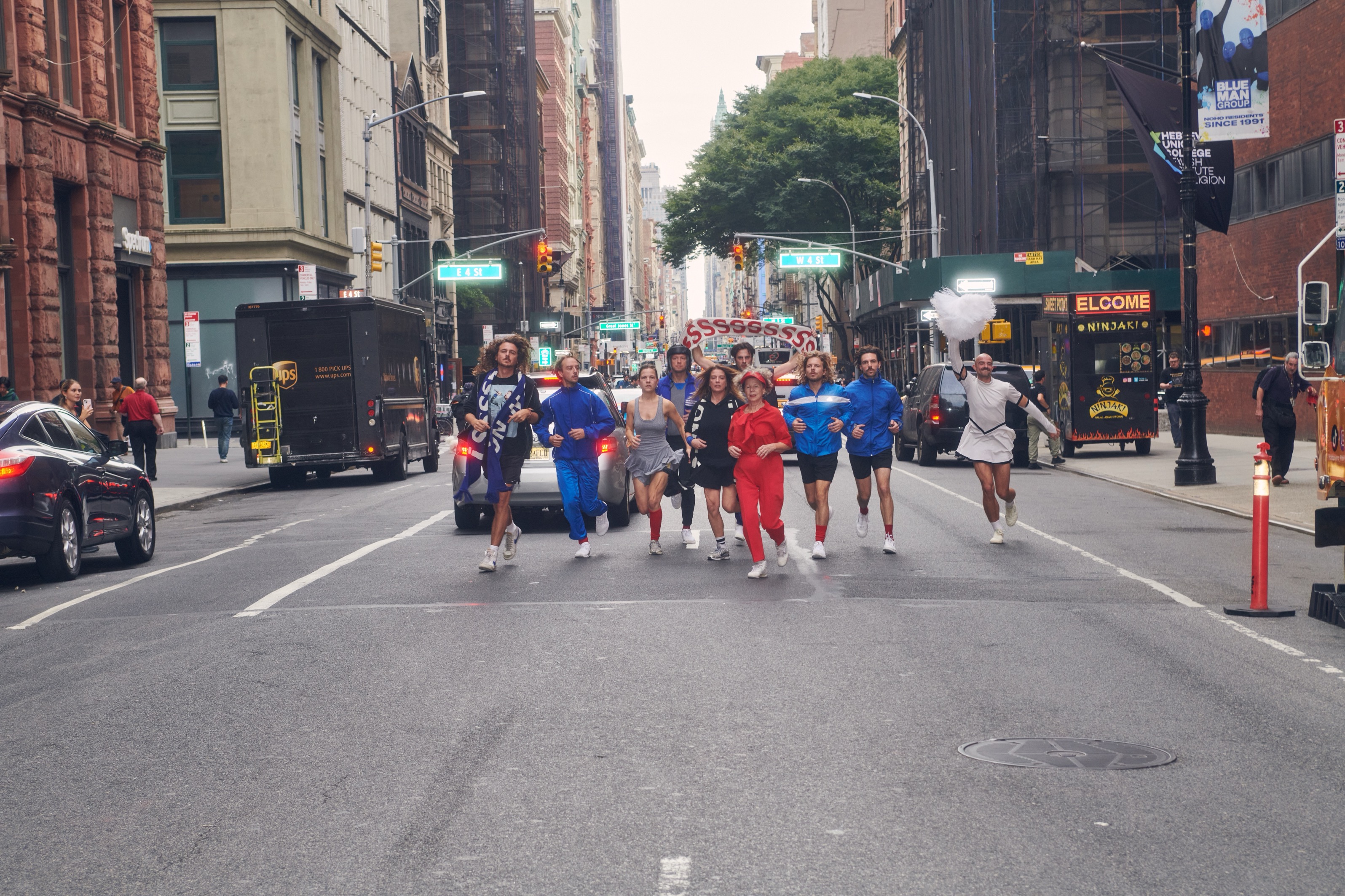 De cast van One Song in New York City, foto Marie Noorbergen