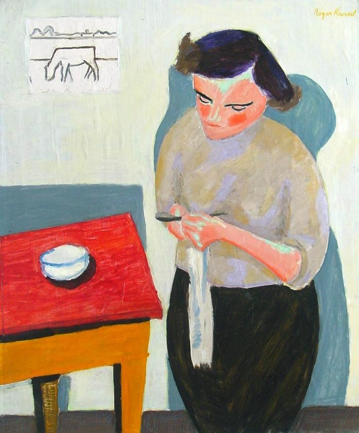 Roger Raveel, 'Huiselijkheid', 1948