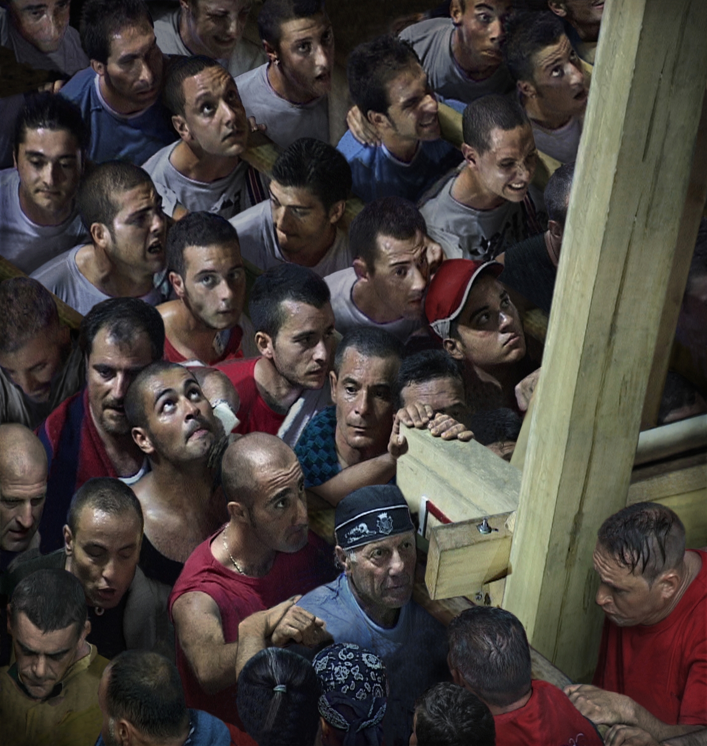 Craigie Horsfield, ‘Via Carozza, Nola’, 2008-2012, inkjet print, hout, gips, aluminium, wax, 460 x 44 cm, Foto: courtesy Craigie Horsfield