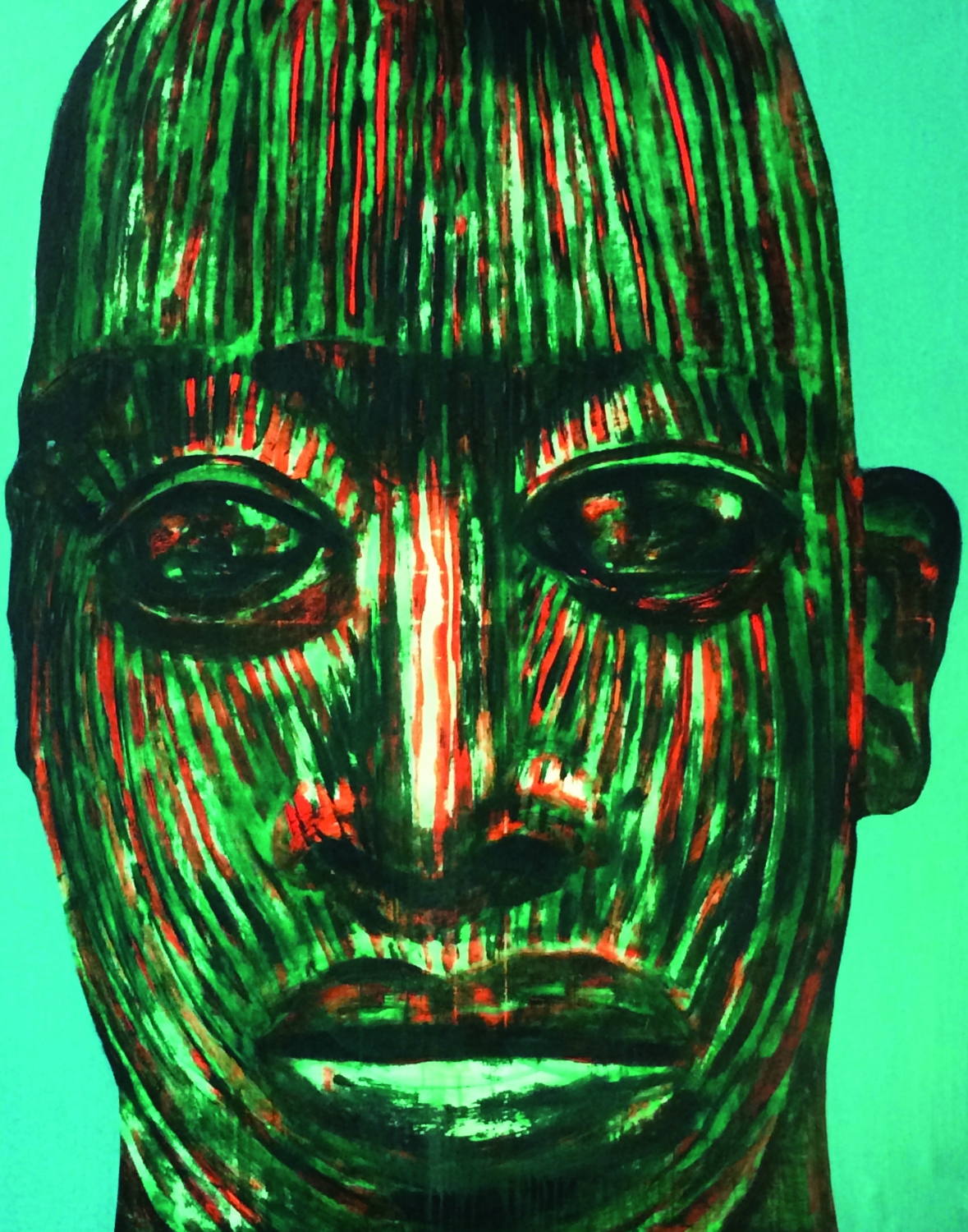 Damien De Lepeleire, ‘Wonderful Ifé’, 2016, acryl en olie op doek, 145,5 x 115,5 cm, courtesy (re)D Gallery, Antwerpen