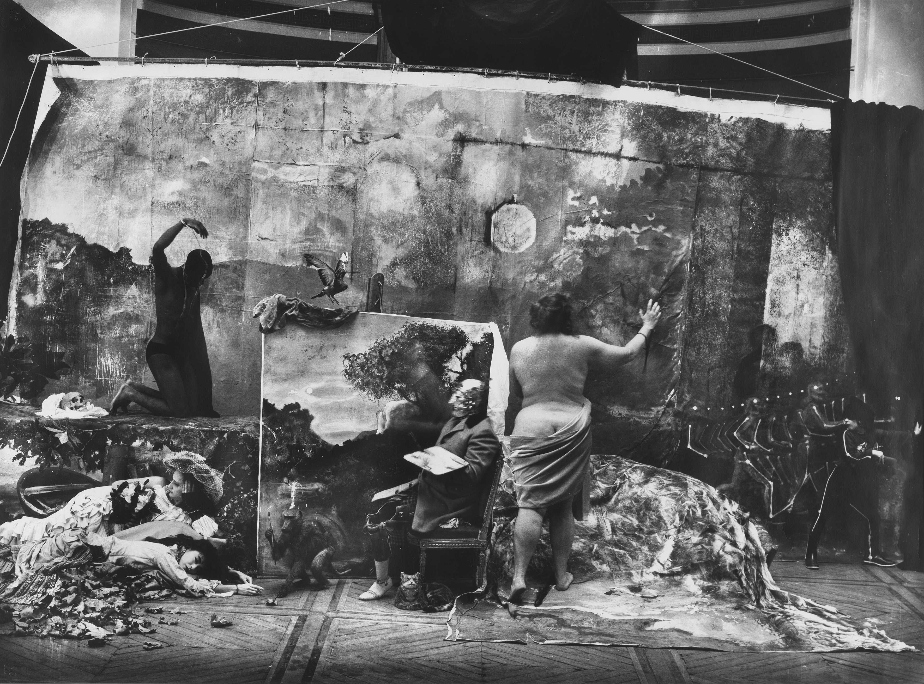 Joel - Peter Witkin, The studio of the painter , Courbet, Parijs, 1990. – © JP Witkin, baudoin lebon