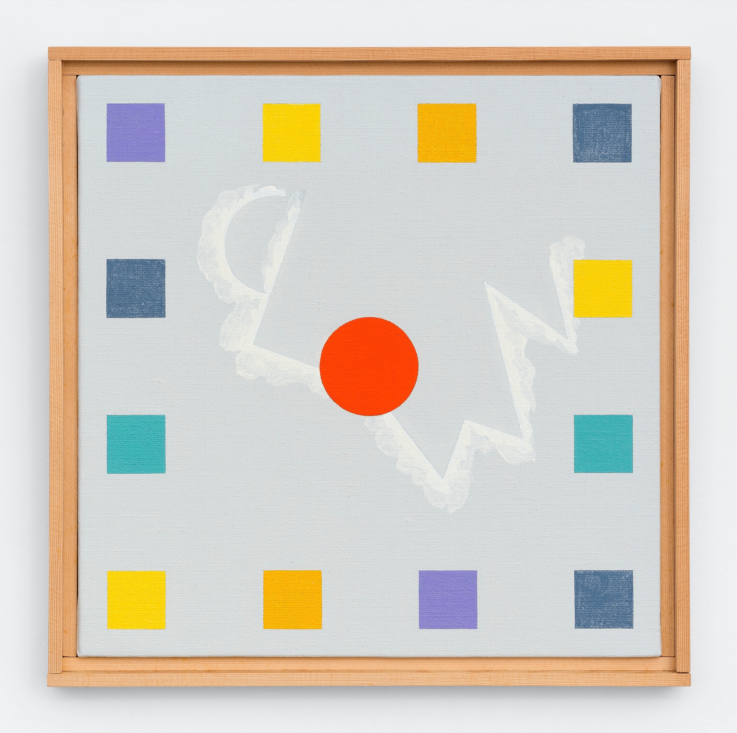 Leon Wuidar, Clown 16 février 1999 , 1999, olie op doek, 30 x 30 cm, privé-collectie. – Foto: Hugard & Vanoverschelde Photography, © Sabam Belgium 2021