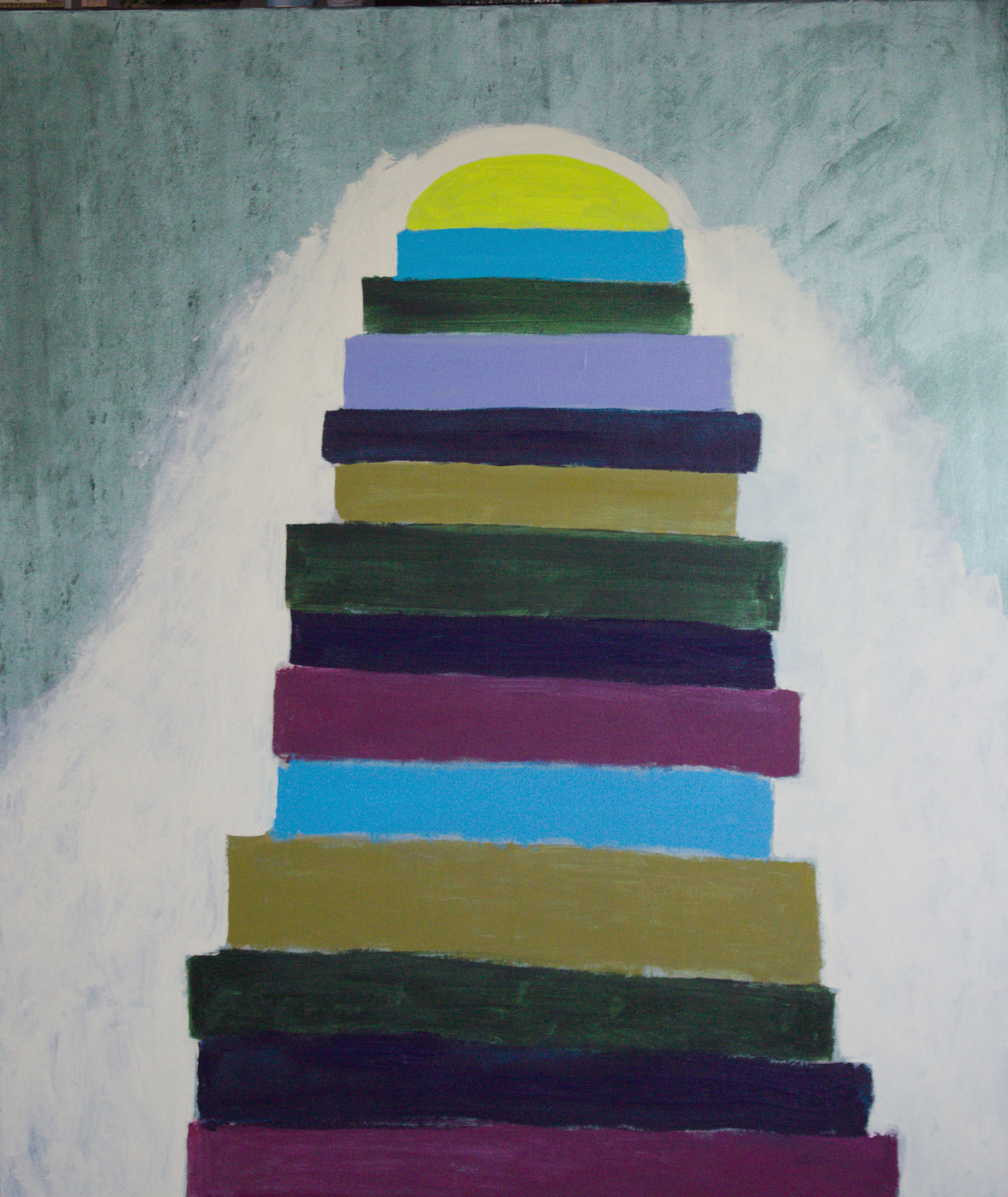 Dirk Castelein, Golgotha , 2020, acrylverf op canvas, 120 x 140 cm. – Foto Dirk Castelein