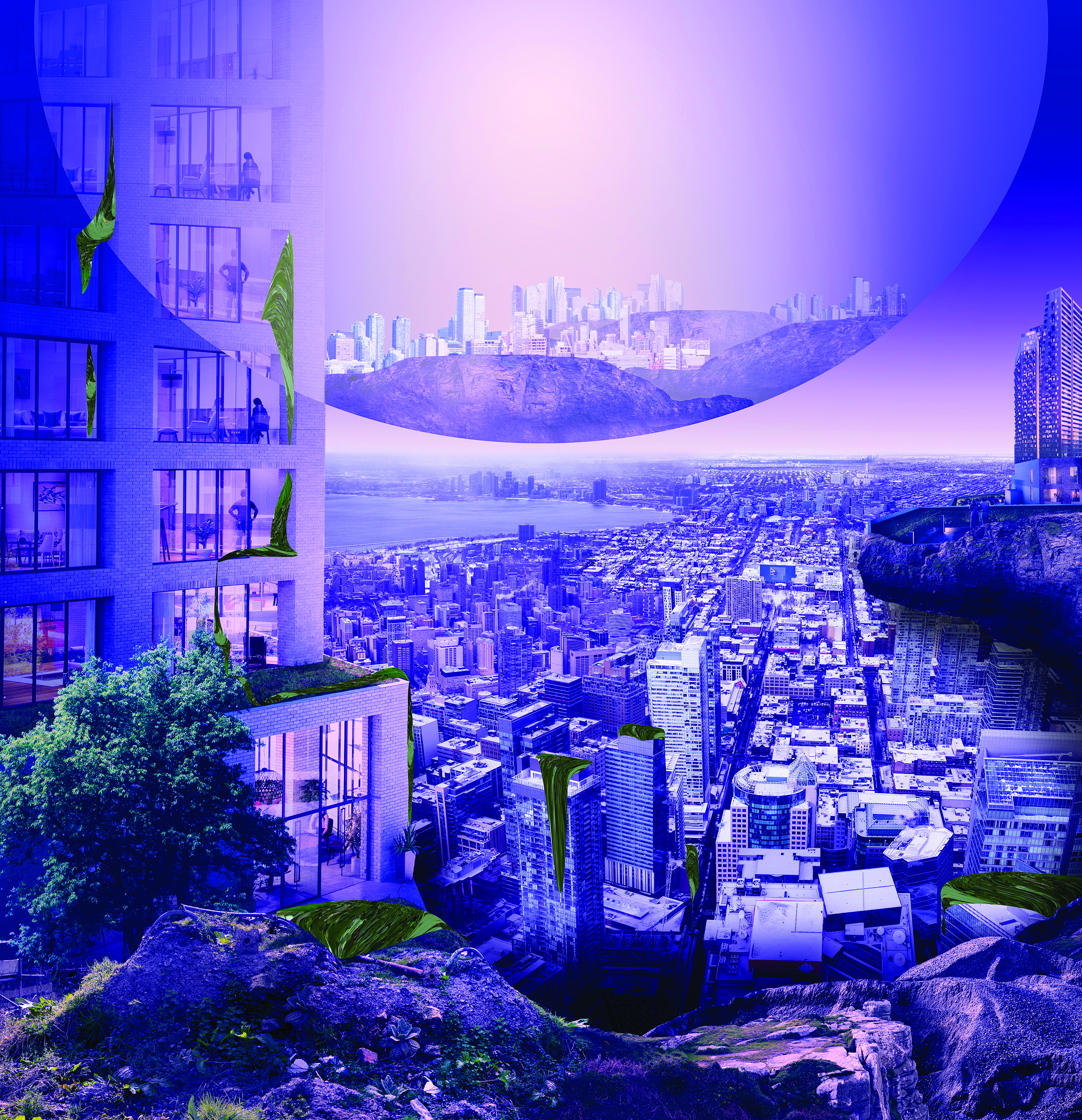 Felicity Hammond, Post-Production, 2018, vinyl print (c) the artist