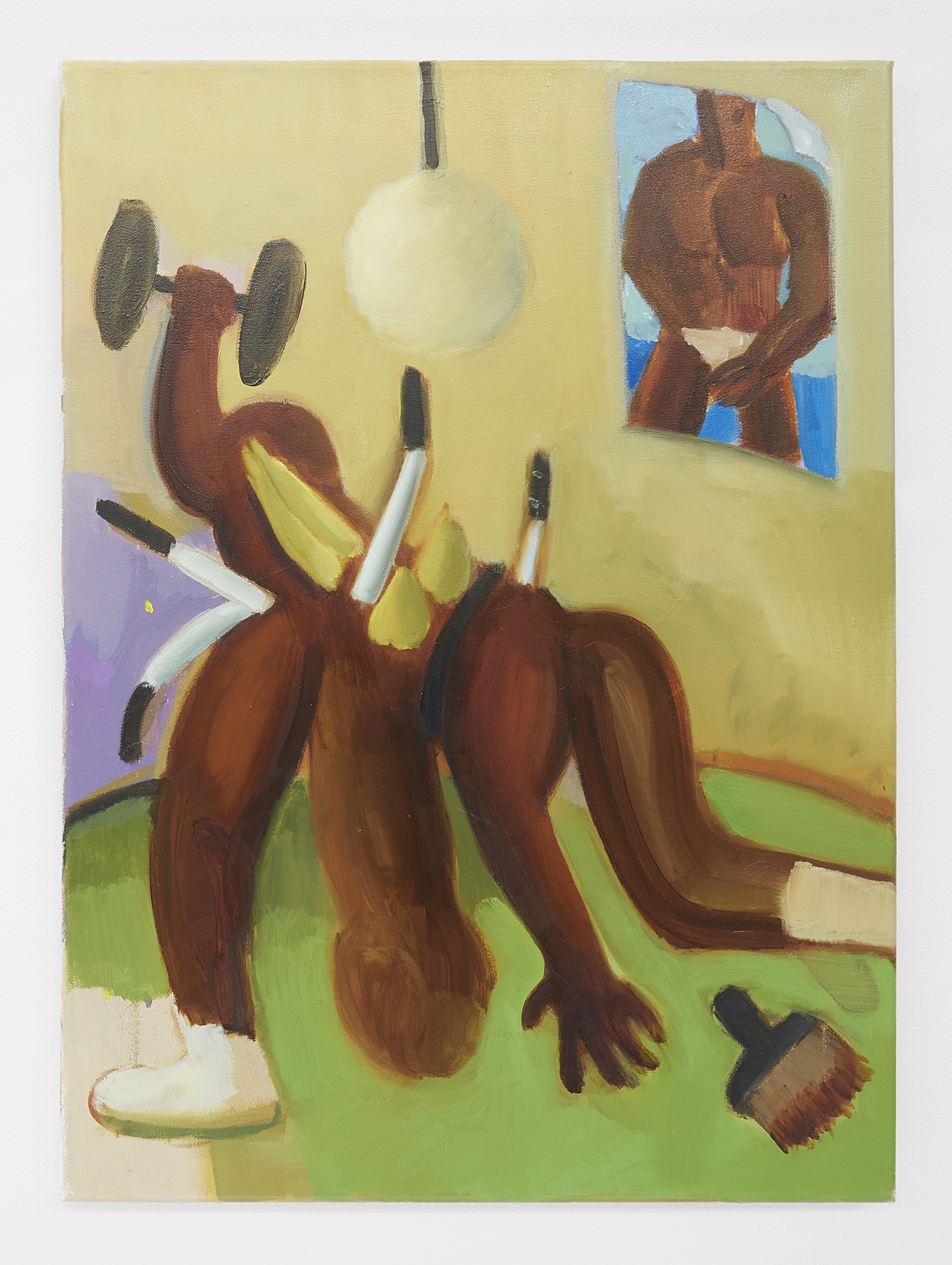 Murat Önen, Untitled, 2020, olieverf op doek, 42 x 65 cm. Courtesy Ballon Rouge, – foto GRAYSC