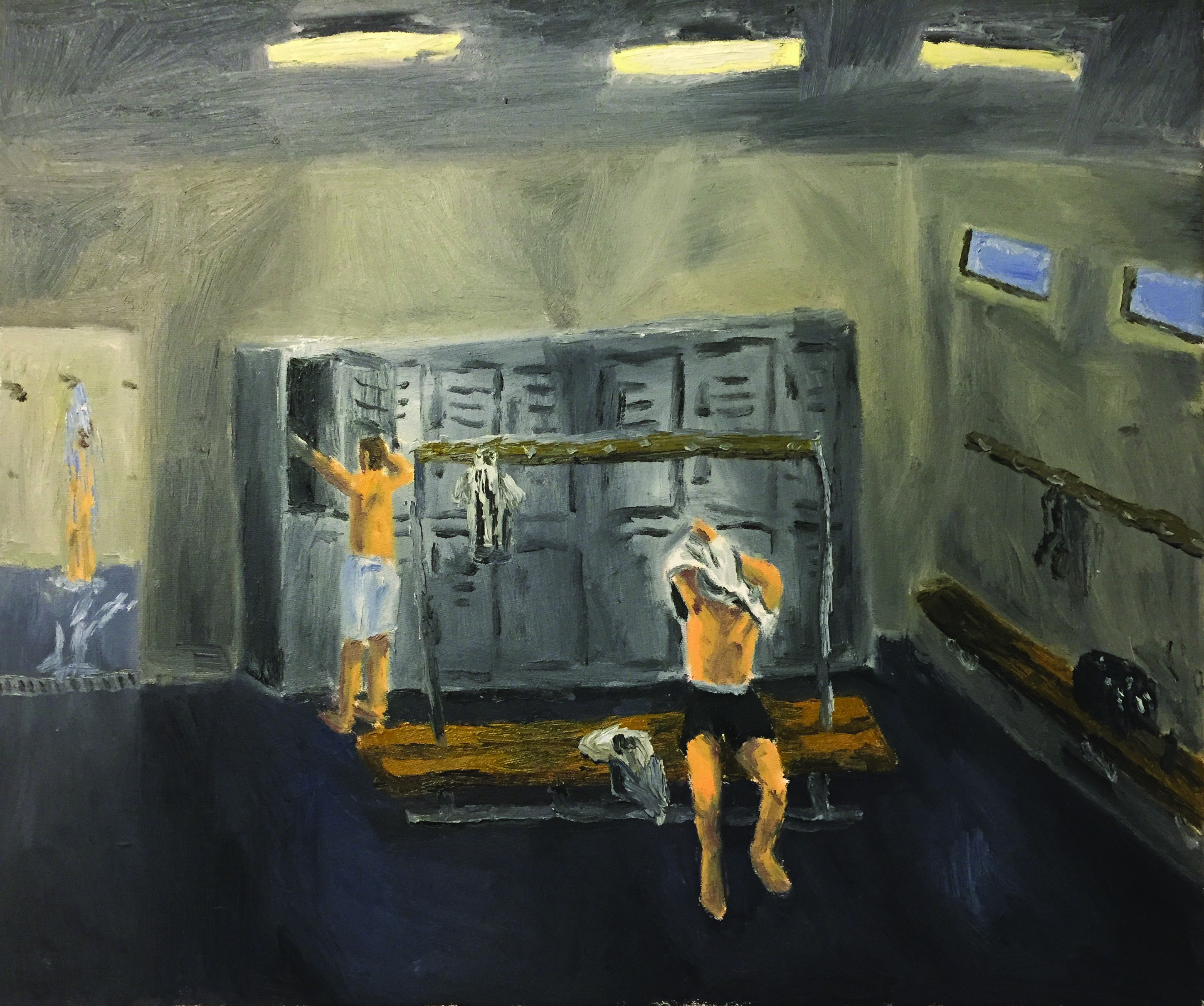 Felix De Clercq, Fy Faen, 2019, olie op doek, 50 x 60 cm., foto Bedrich Eisenhoet