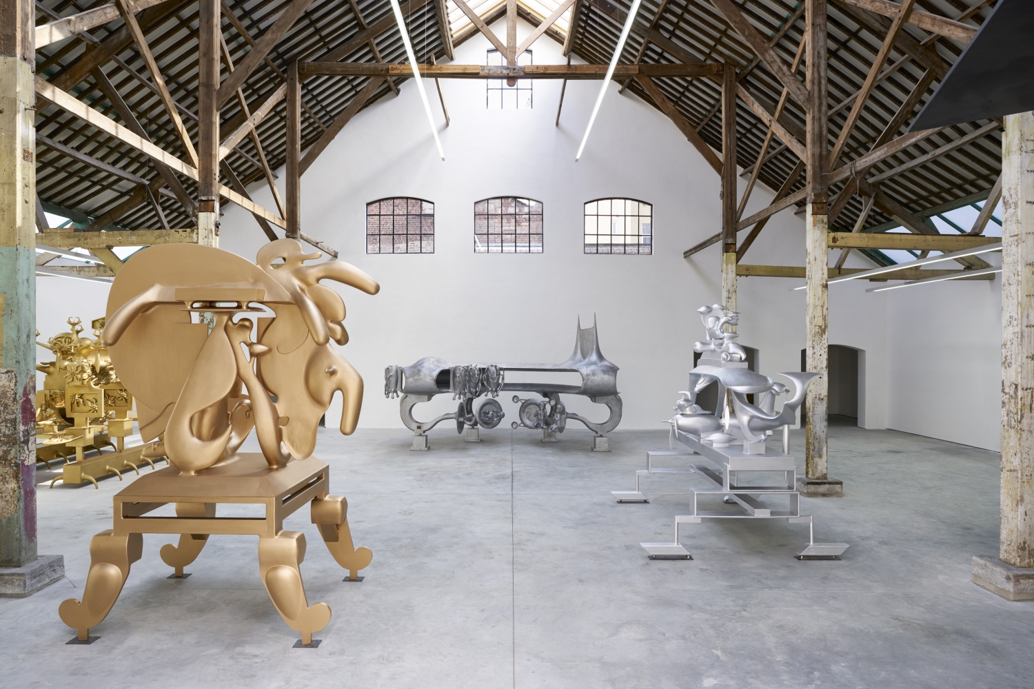 Bruno Gironcoli, ‘One Body, Two Souls’, installatiezicht © Julien Hayard, courtesy Estate Bruno Gironcoli en CLEARING, New York- Brussel