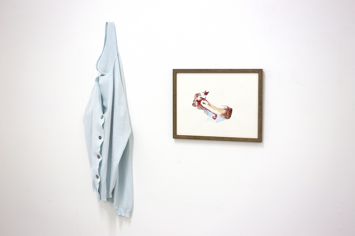 Gert Robijns, ‘AquarElle’, 2014, Gilet en aquarel, diverse afmetingen, courtesy Tommy Simoens, Antwerp