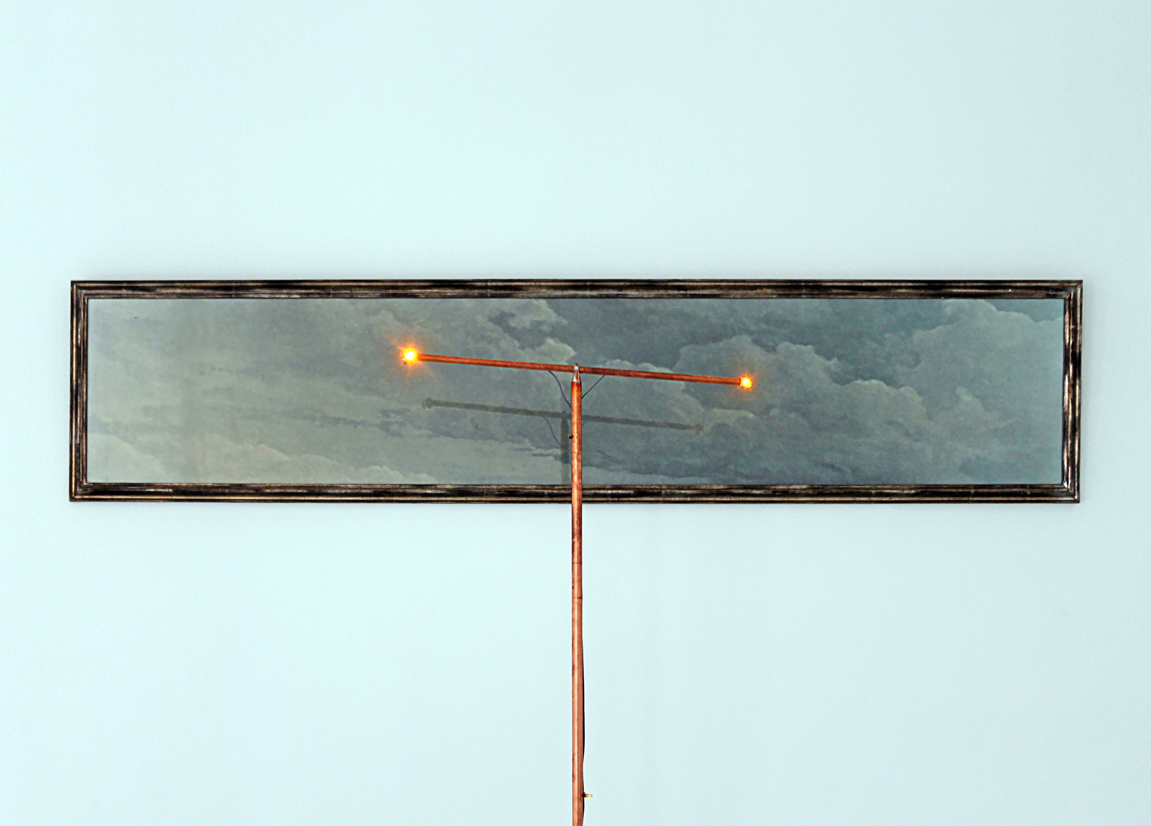 Jacqueline Mesmaeker, L'Androgyne, 1. Avion en phase d’approche, 1986-2013, Gemengde techniek / Technique mixte / Mixed media, Privéverzameling / Collection privée / Private collection