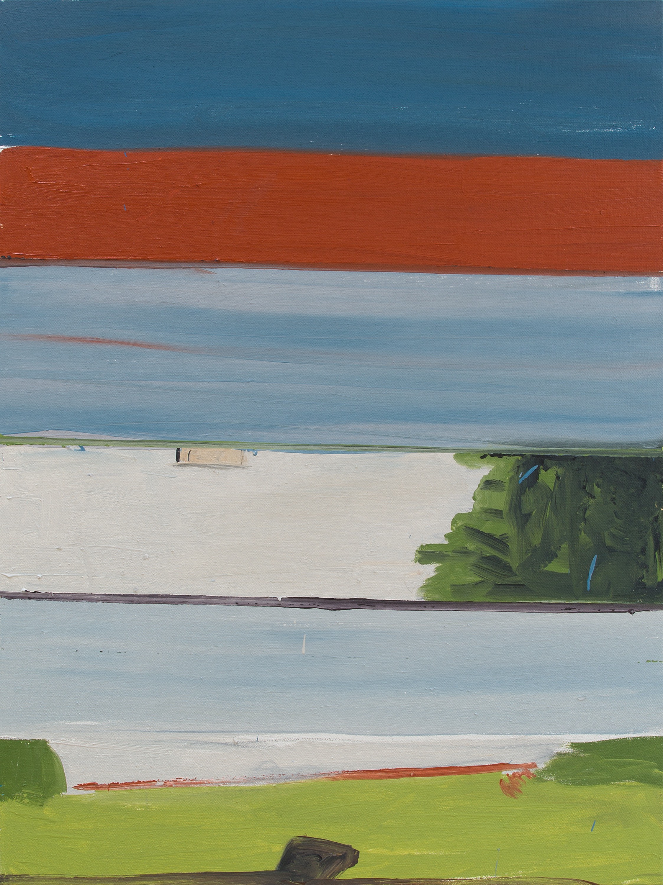 Koen van den Broek,  Blinds #3 , 2021, olieverf op doek, 107 x 80 cm, bruikleen privécollectie (België), © Koen van den Broek