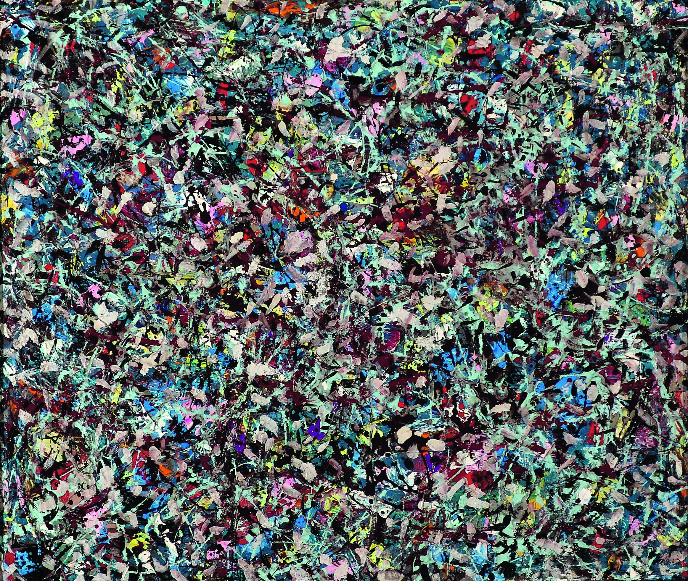Lee Krasner, Shattered Color , 1947, oil on canvas, 53.3 × 66 cm, Guild Hall Museum, East Hampton, New York – © The Pollock-Krasner Foundation