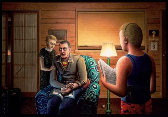 Llyn Foulkes, ‘Pop’, 1985-1990, mixed media met Soundtrack, 213,4 x 312,4 x 7,6 cm, The Museum of Contemporary Art, Los Angeles, purchased with funds provided by the Graham Trust and the Acquisition and Collection Committee