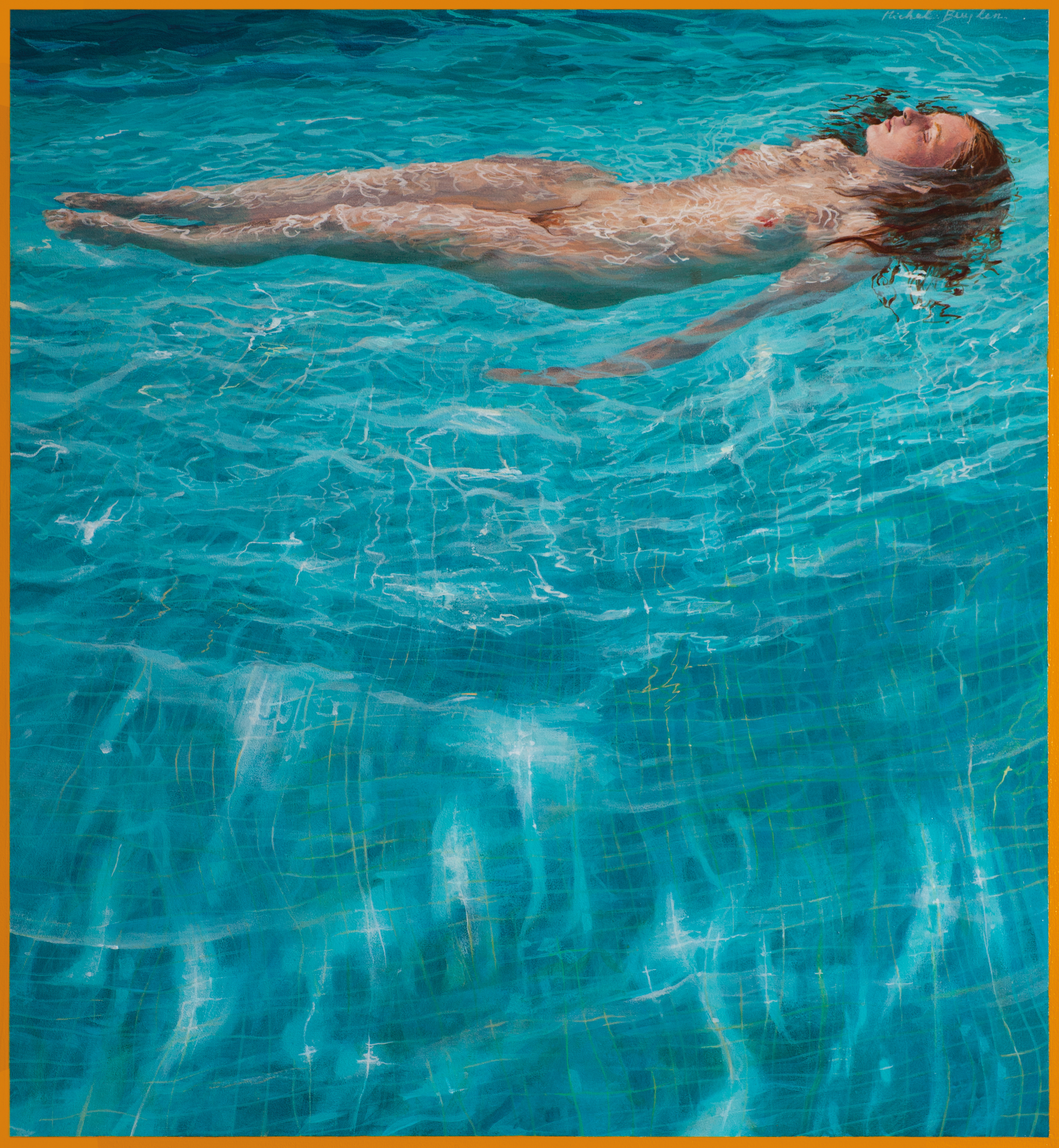 Michel Buylen, l'état premier, 2014, (45 x 41,5 cm), acrylics on panel, – courtesey de kunstenaar