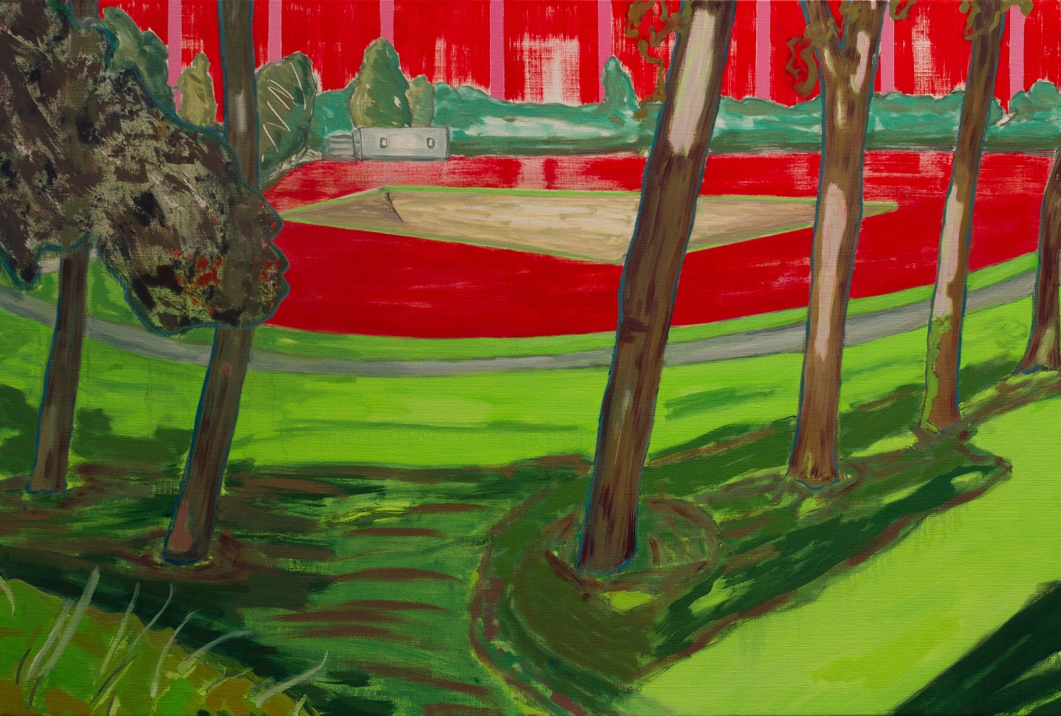 Mariëlle Soons, ‘Chamber’, 2016, oil on canvas, 110 x 165 cm, Courtesy Galerie Annette De Keyser