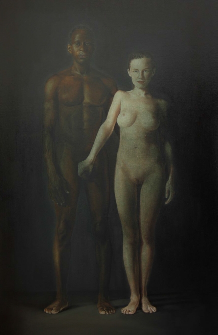 Maryam Najd, 'Life of faith', 2018, oil on canvas, 220 x 130 cm., courtesy (re)D.