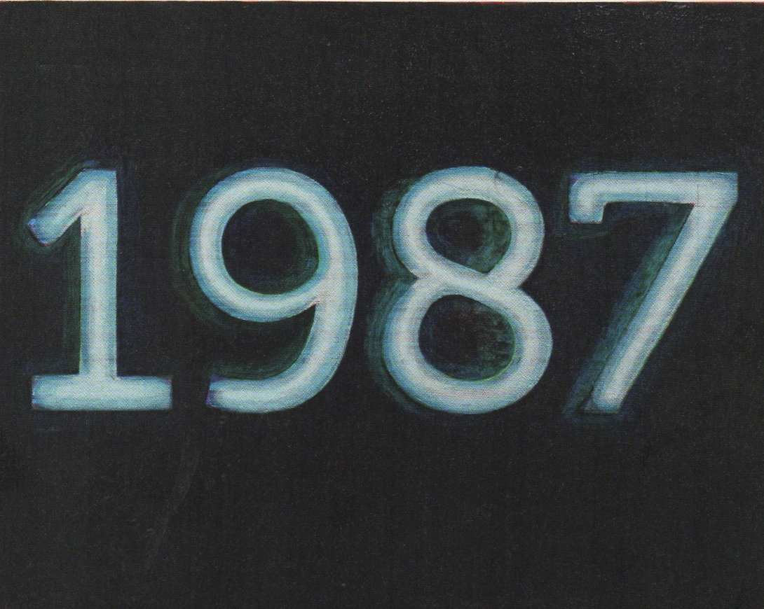 Fendry Ekel, Untitled - ‘1987’, 2014 oil and acrylic on canvas, 60 x 75 cm., courtesy of the artist