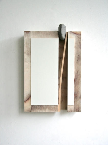 Paul Gees, 'Interieur', 2016 - hpl-plaat, es en steen - 52 x 38 x 9 cm, Courtesy Galerie De Ziener