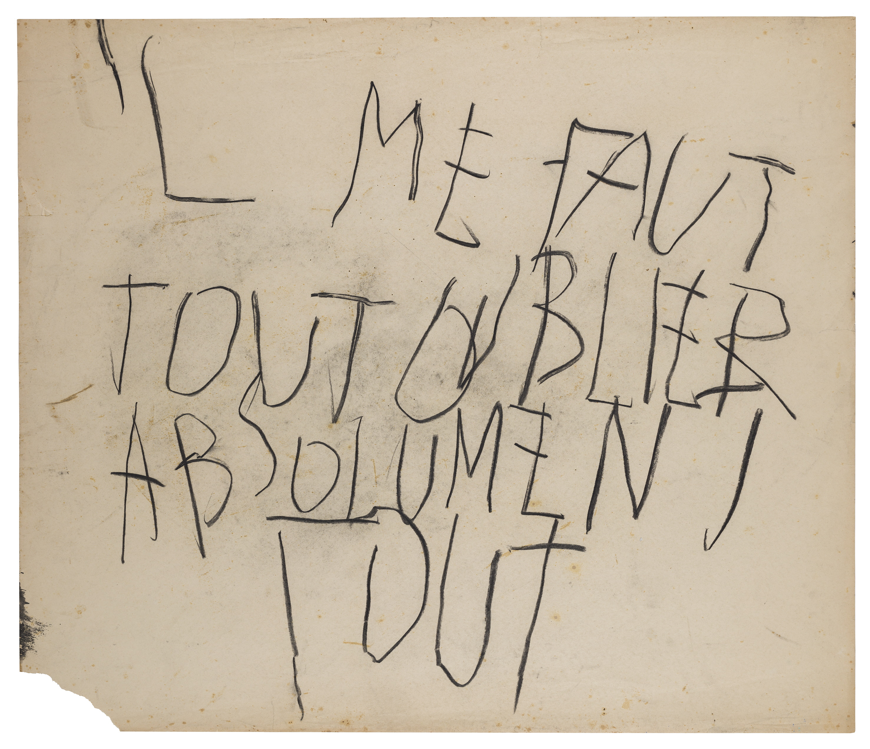 Philippe Vandenberg, Geen titel, ca. 2005-2008, Pastelkrijt op papier, 85 x 100 cm – Alle rechten voorbehouden