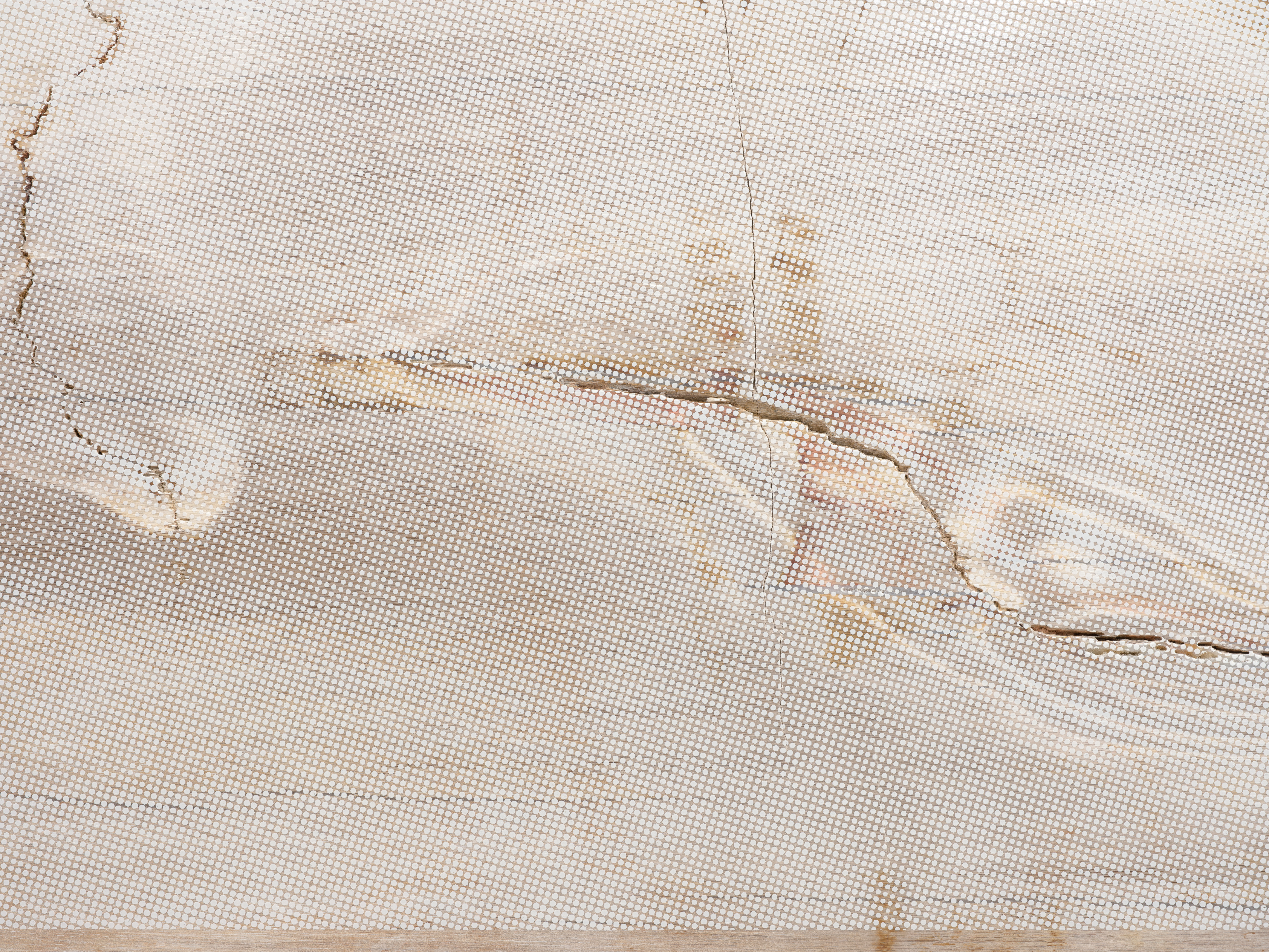 Pieter Vermeersch, Untitled , 2021, zeefdruk op versteend hout, foto Sebastiano Pellion