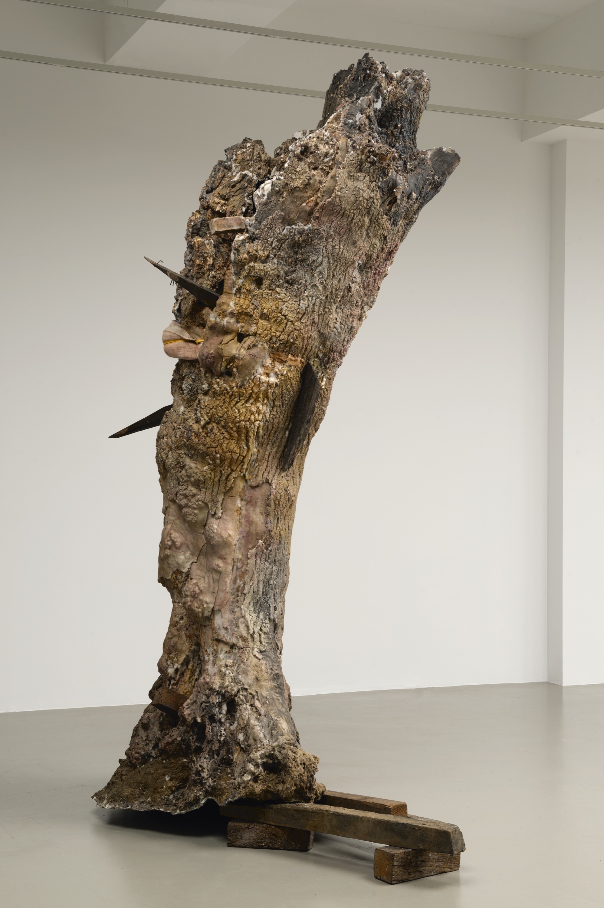 Berlinde De Bruyckere, installatiezicht Piller | Ekphrasis bij MO.CO., Montpellier, 2022, foto © Mirjam Devriendt