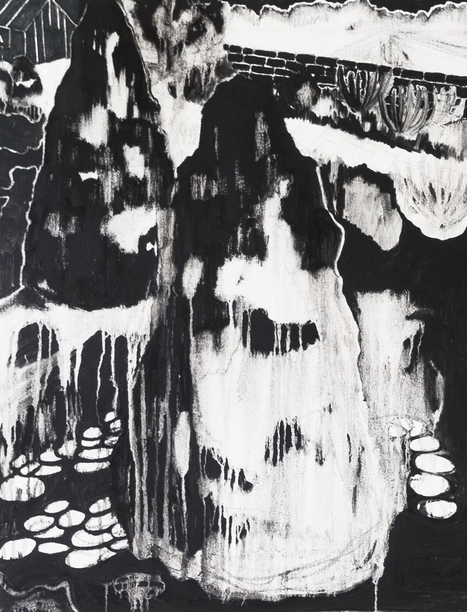 Rozemarijn Westerink, van de serie Garden II, 2015, acryl op linnen. Foto: Kurt de Wit