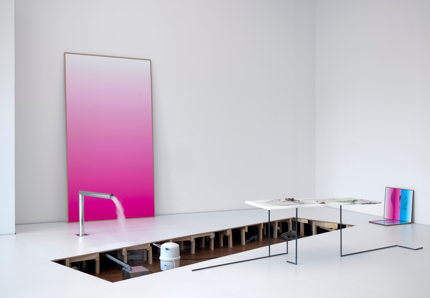 Saskia Noor van Imhoff, ‘#+21.00’, detail installatie, foto Gert Jan van Rooij, courtesy Galerie Fons Welters