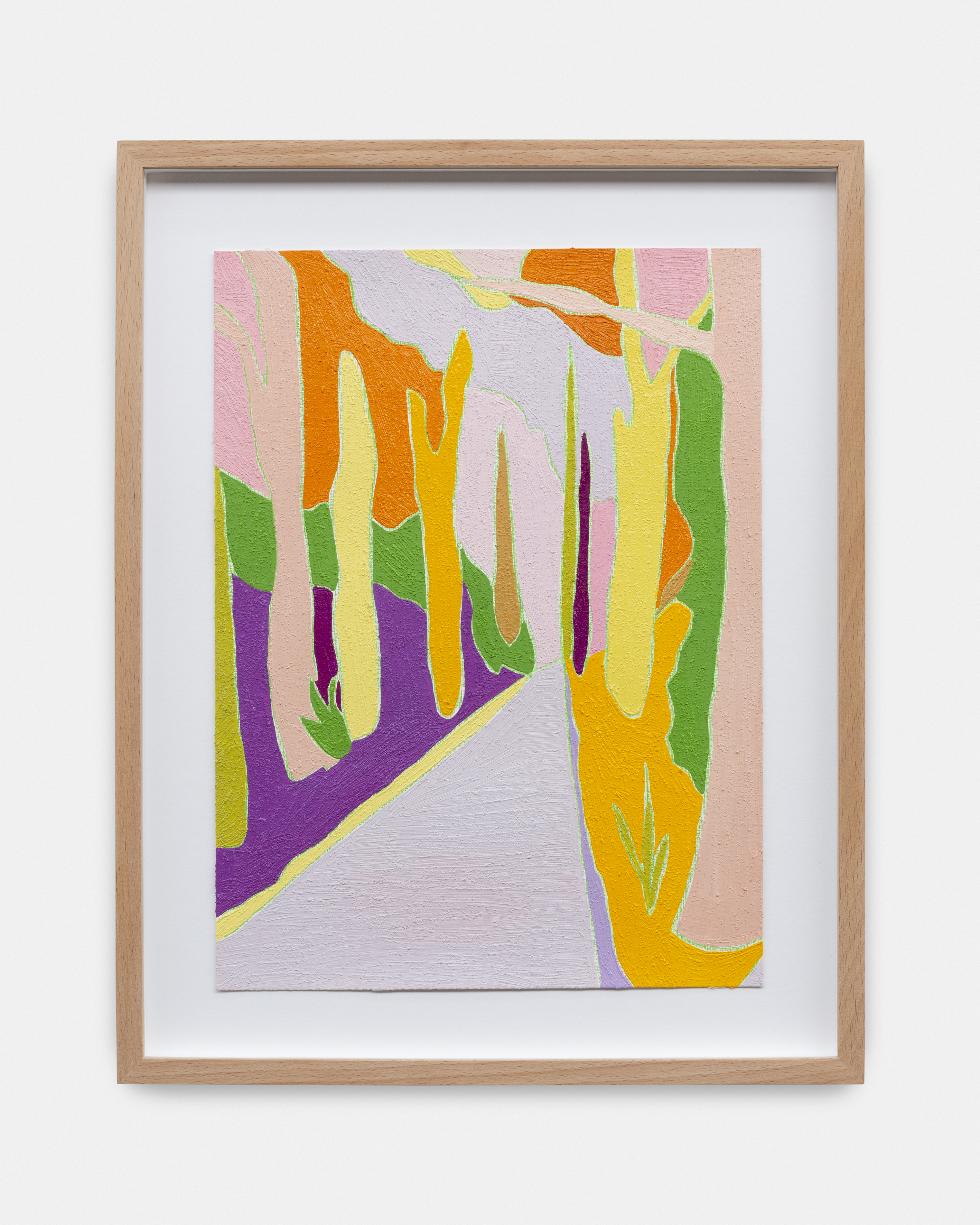 Tessa Perutz, Path outside lavender fields, Hasselt, courtesy of the artist and MLF | Marie-Laure Fleish” and the photo credits are all Hugard & Vanoverschelde