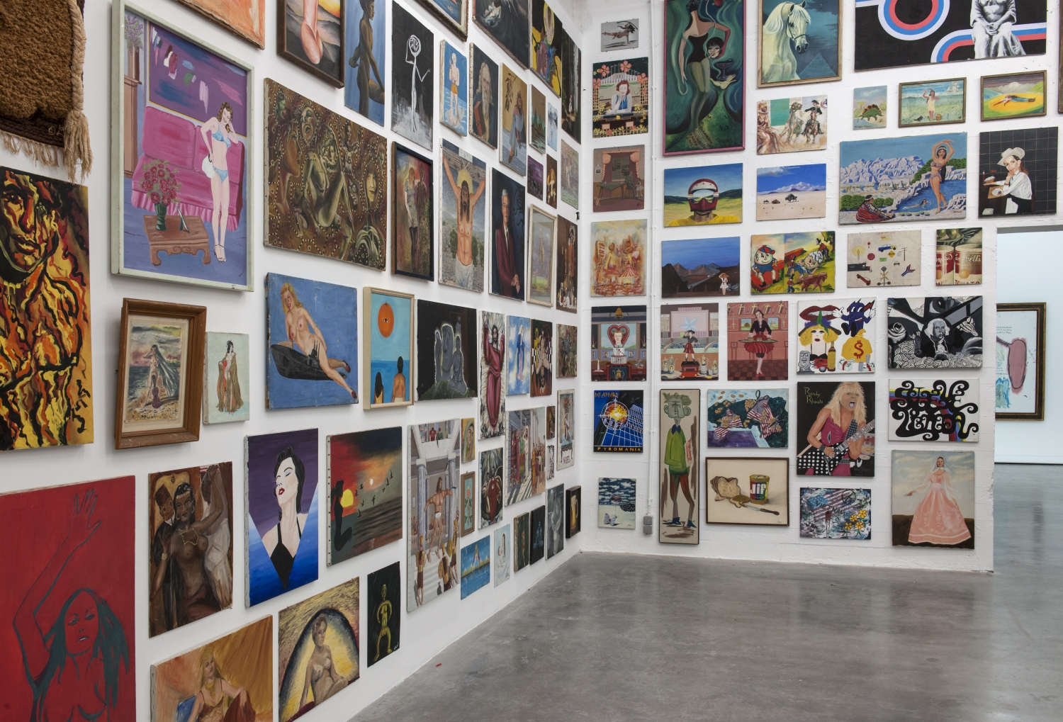 Jim Shaw, 'Thrift Store Paintings', 1970, verf op doek, Collectie Eric Decelle, foto Philippe De Gobert