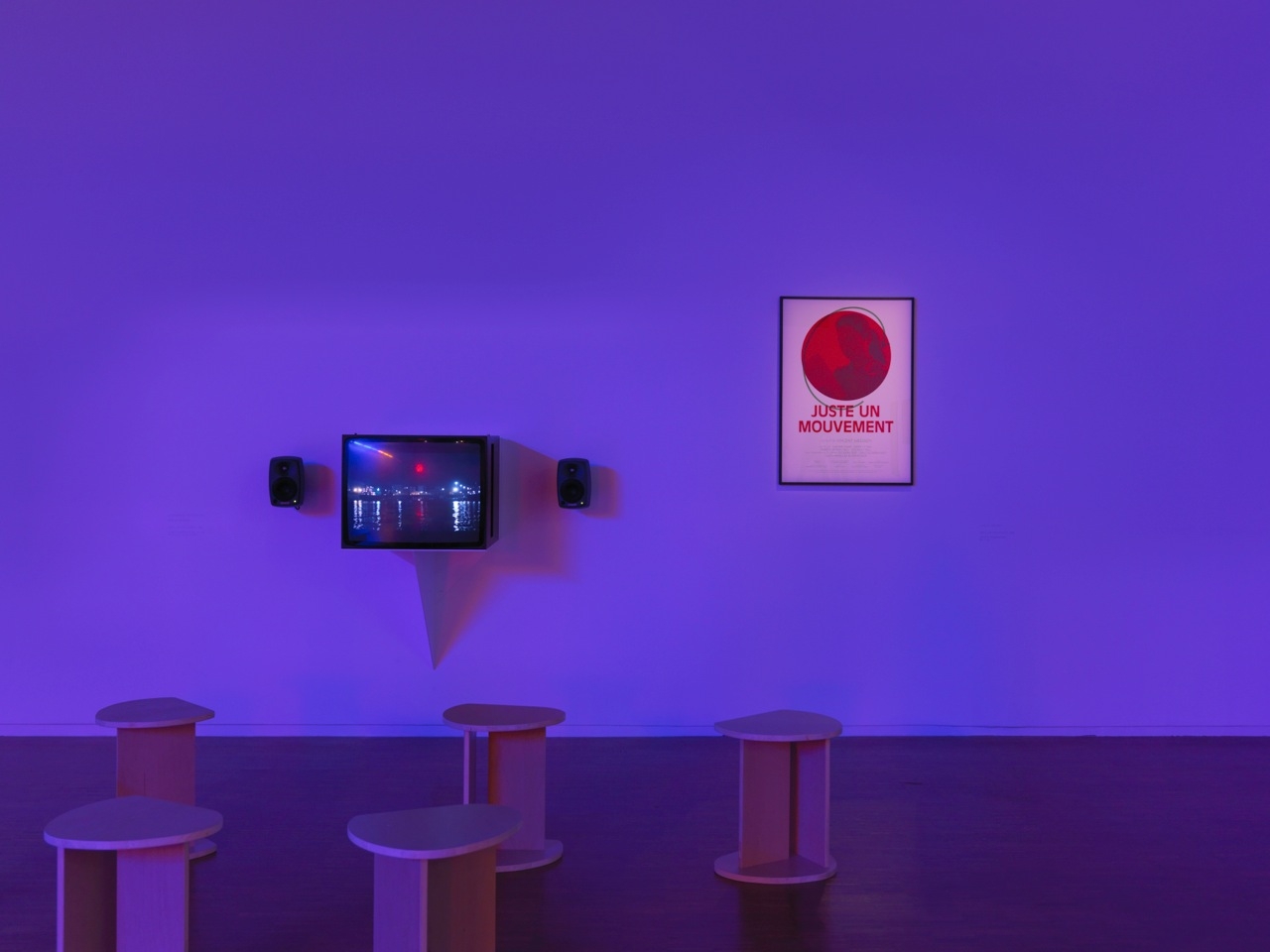 Vincent Meessen, ‘Omar en Mai’, installatiezicht, Centre Pompidou, 2018