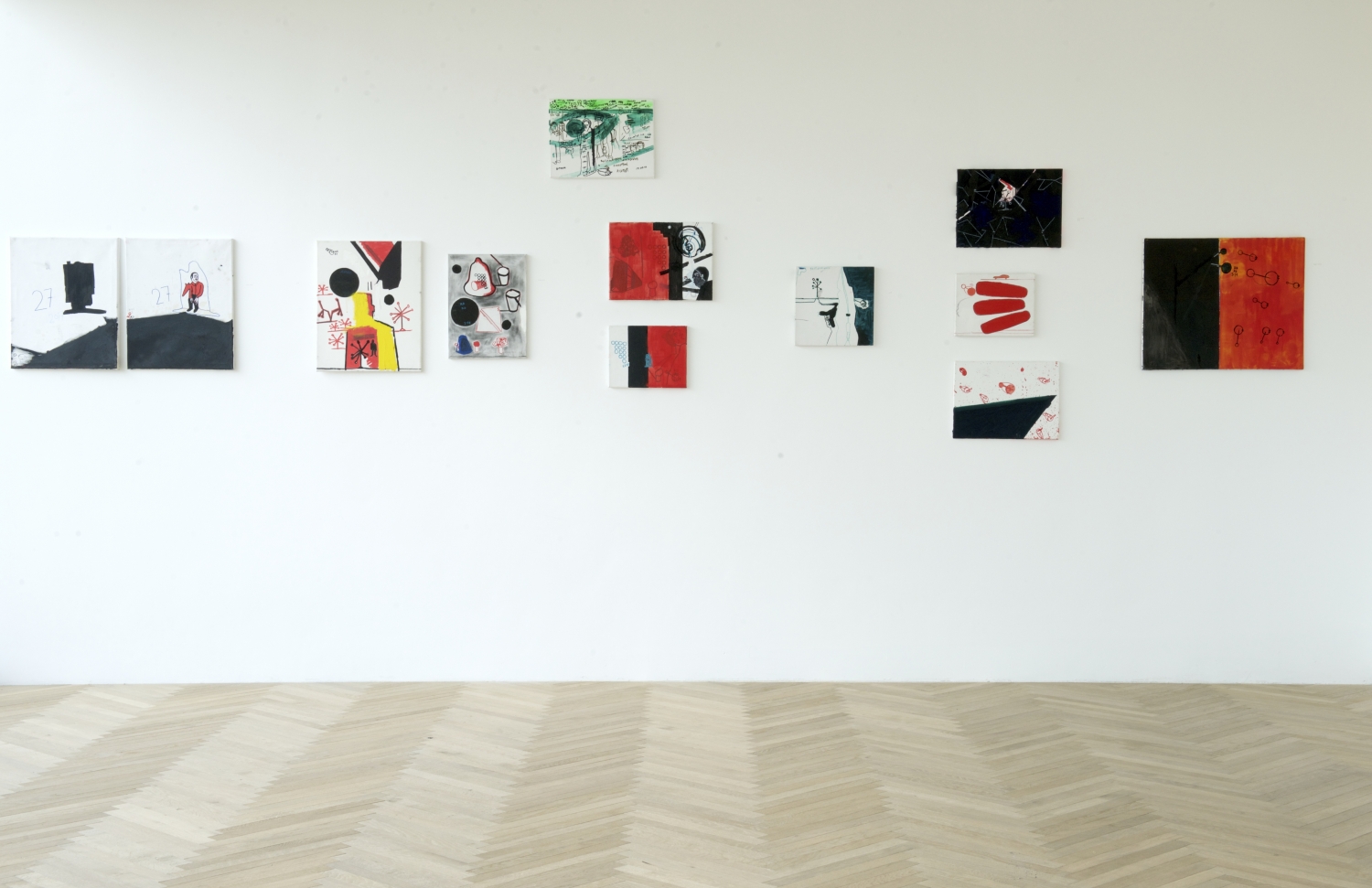 René Daniëls, tentoonstellingszicht in Resethome, 2018, courtesy Resethome