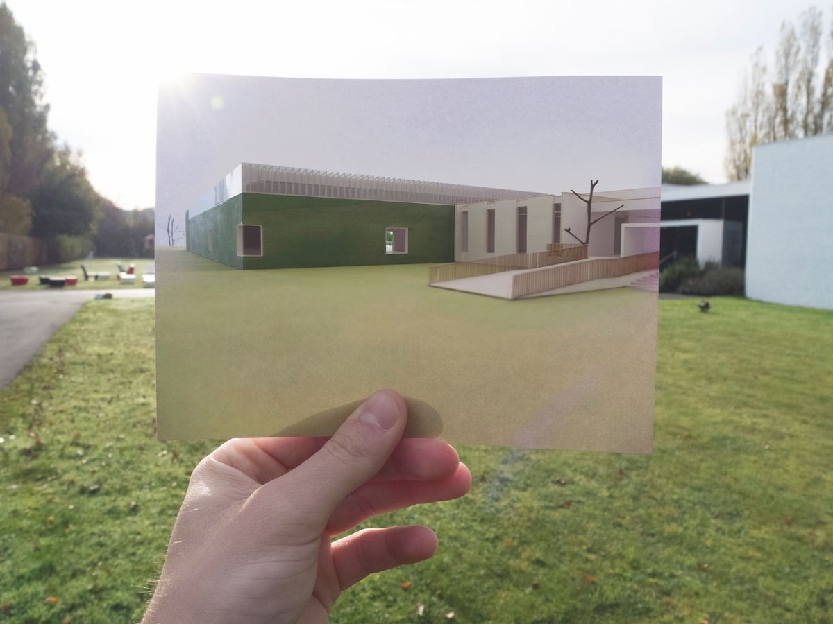 Het ontwerp voor de uitbreiding van MDD, foto Rik Vannevel