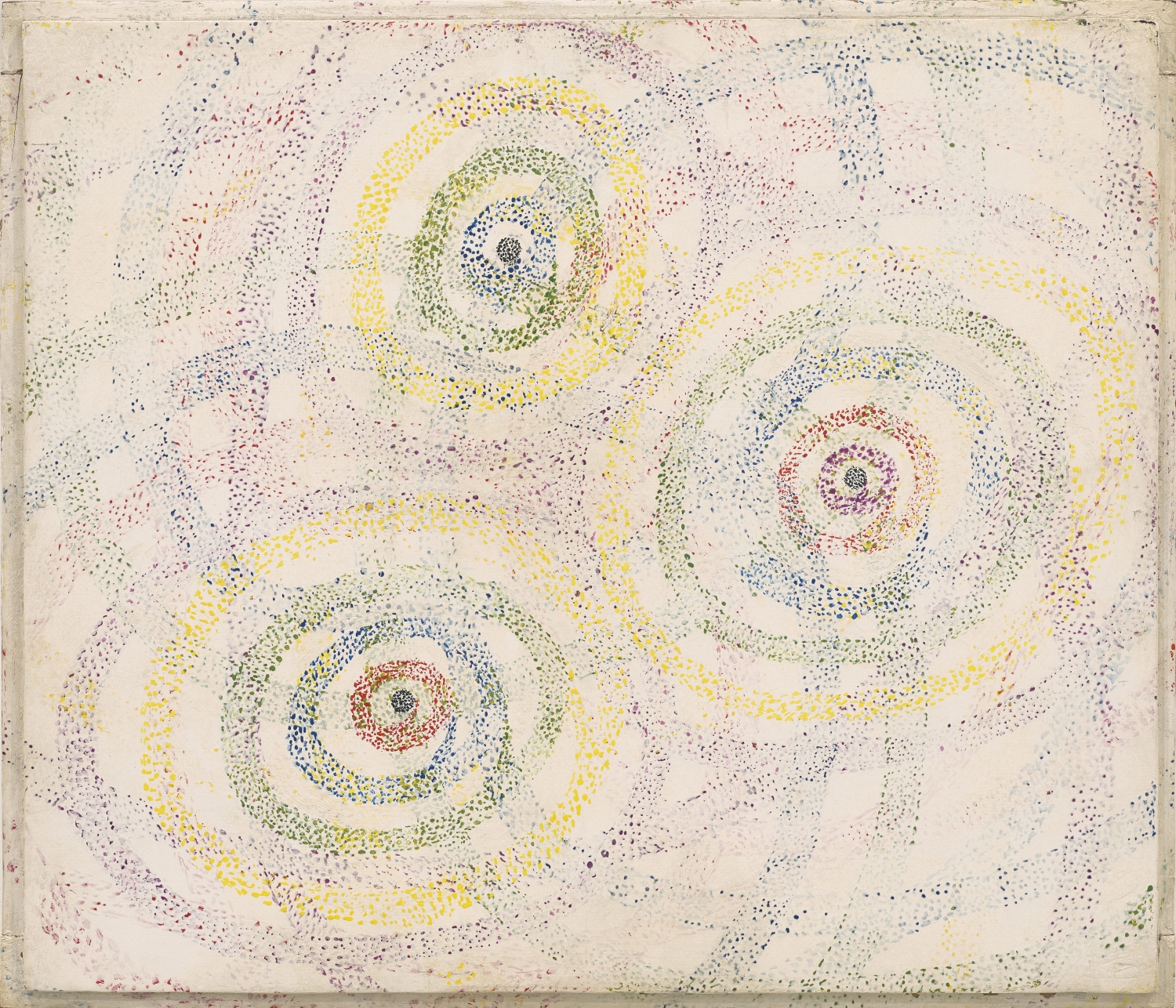 Georges Vantongerloo, 'Formation de la matière', 1951, olieverf op paneel, 42 x 48 cm.