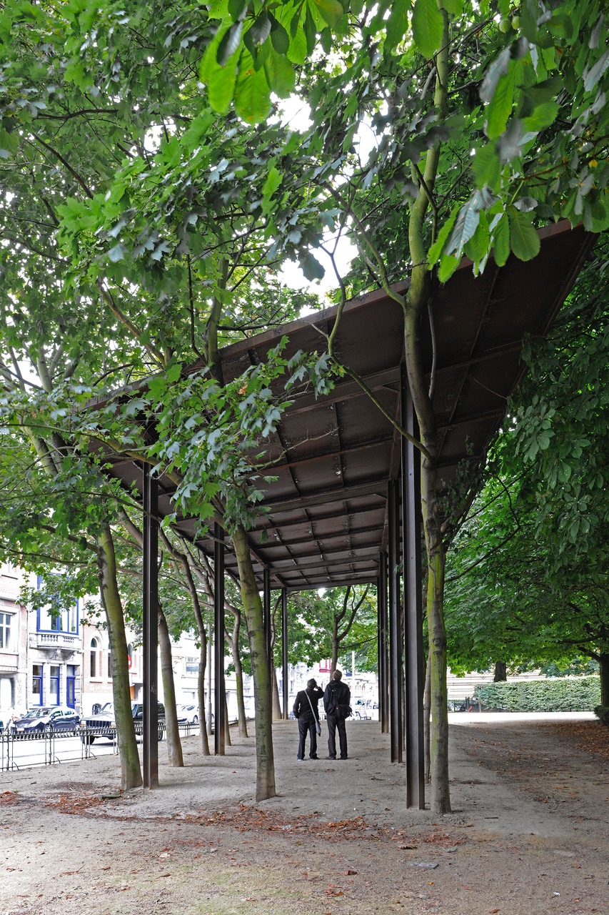 David Lamelas, Quand le ciel bas et lourd (When the sky low and heavy) , 1992, view at the Royal Museum of Fine Arts Antwerp, 2011, photograph by Philippe De Gobert. In the collection of M HKA, donation by the artist in 2011
